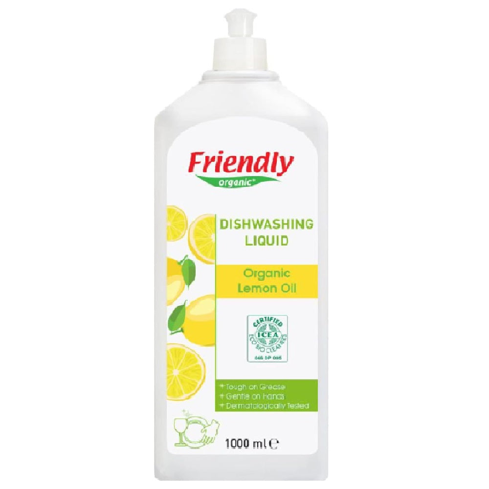 Friendly Organic Dishwashing Liquid(Lemon)  1000ml