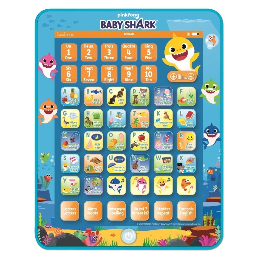 Lexibook - Baby Shark Bilingual Educational Tablet (French/English)