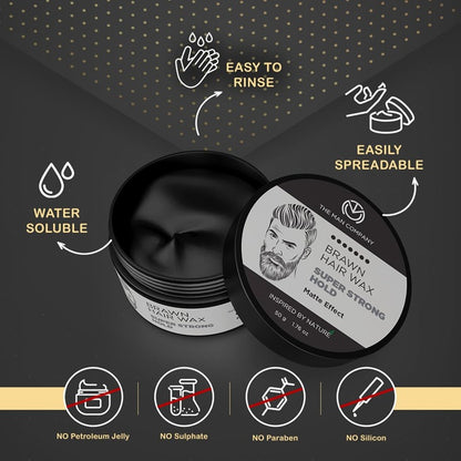 THE MAN COMPANY Brawn Hair Wax - Almond & Argan 50g