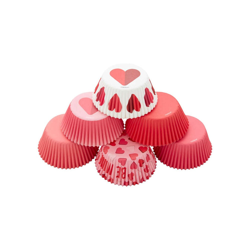 Wilton Red and Pink Hearts Standard Baking Cups, Set of 150
