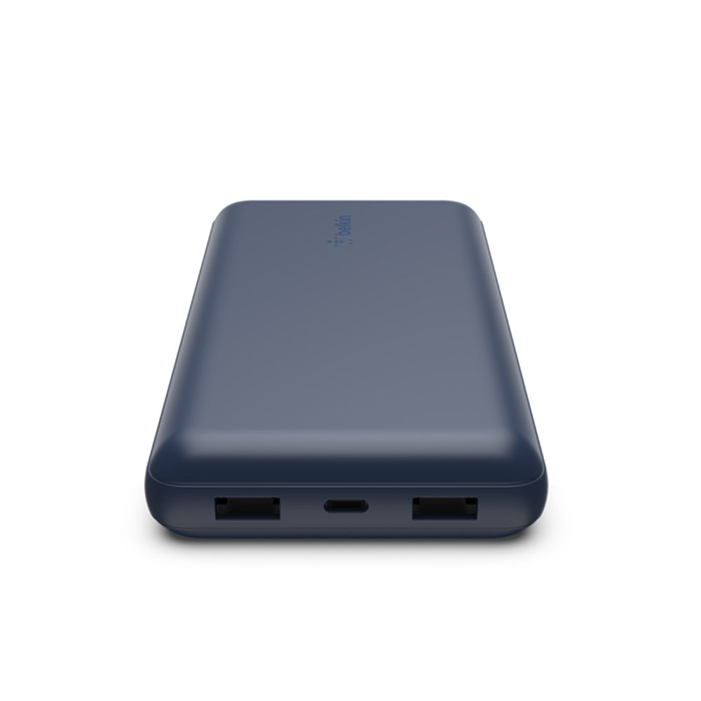 Belkin 20K Power Bank, USB-A & C 15W, Blue