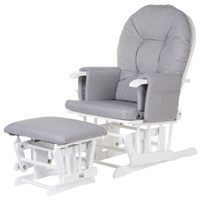 Childhome Gliding Chair With Footrest Grey