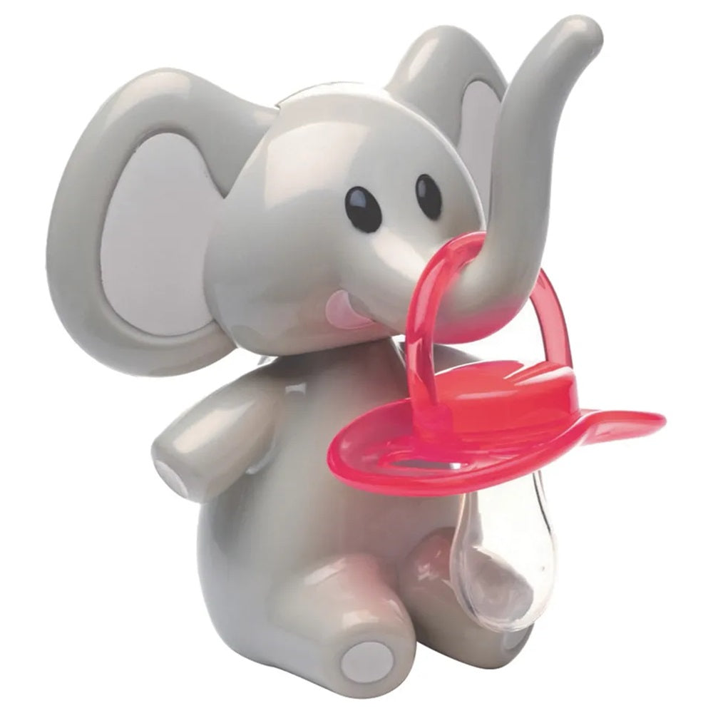 Melii Elephant Pacifier Holder - Grey Ears