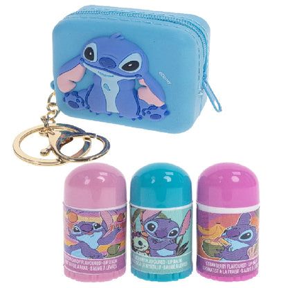 Townley Disney Stitch 3pc Lip Balm with Mini Bag