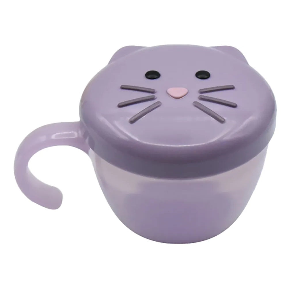 Melii - Snack Container w/ Finger Trap - Purple Cat