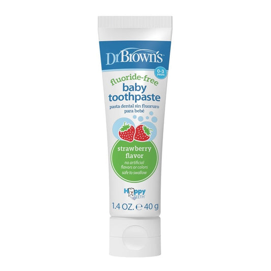 Dr. Brown's Happy Teeth Strawberry Fluoride-Free Toothpaste 40g