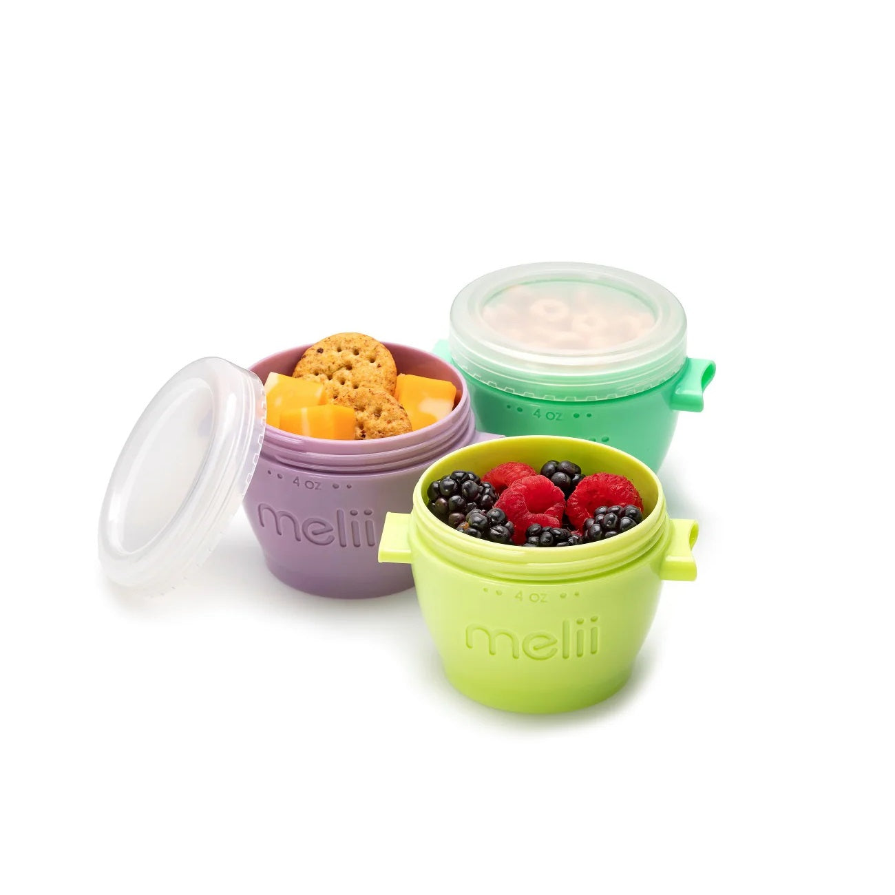 Melii - Snap & Go pods 4oz, 4 pcs - Multi Color