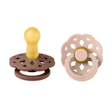 Bibs - Boheme S2 Pacifiers - Pack of 2 - Woodchuck/Blush