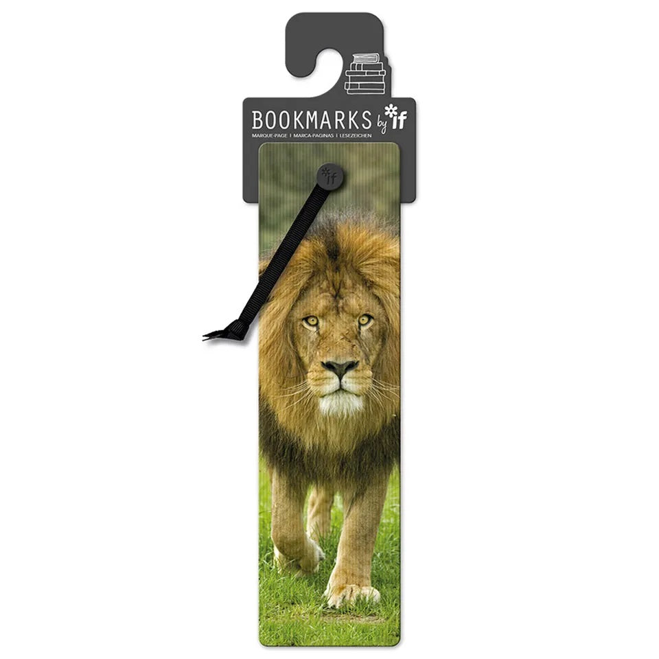 if - 3D Bookmark - African Lion