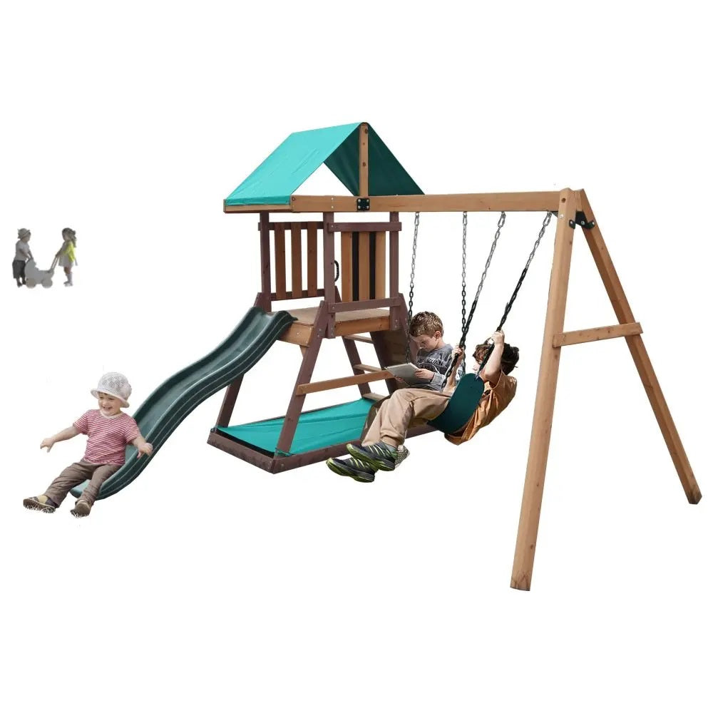 Mount Peak - Matterhorn Swing Set & Playhouse