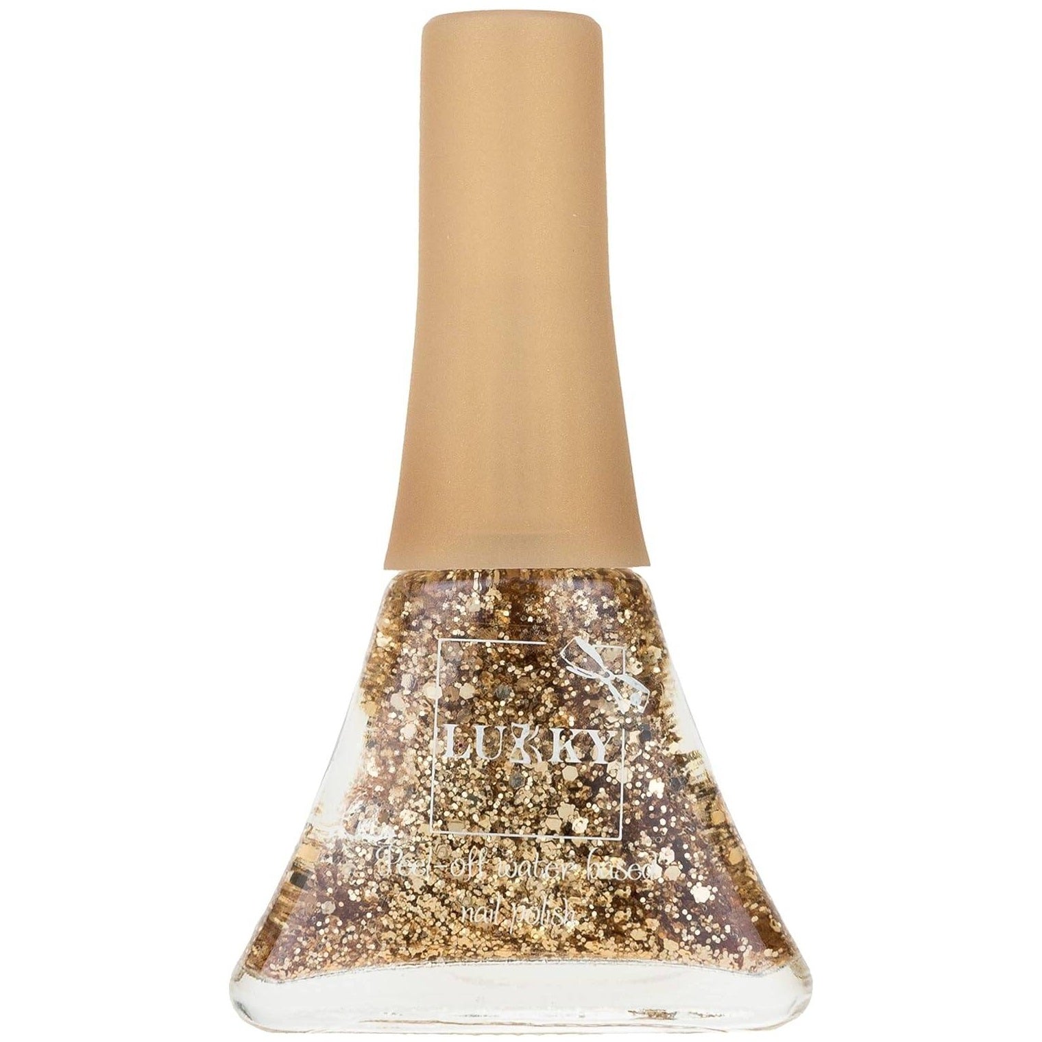 Lukky - Peel-Off Nail Polish Confetti Gold Glitter 5.5ml