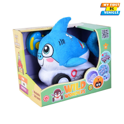 Qilun Toys Shark Plush Car for Kids 2.4G R/C