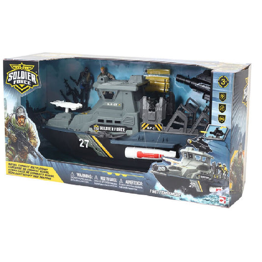 Soldier Force Naval Combat Battleship Playset