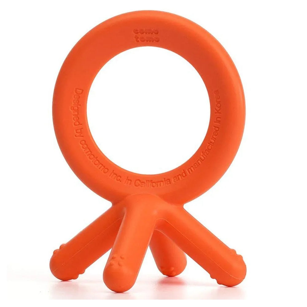 Comotomo - Silicone Baby Teether - Orange