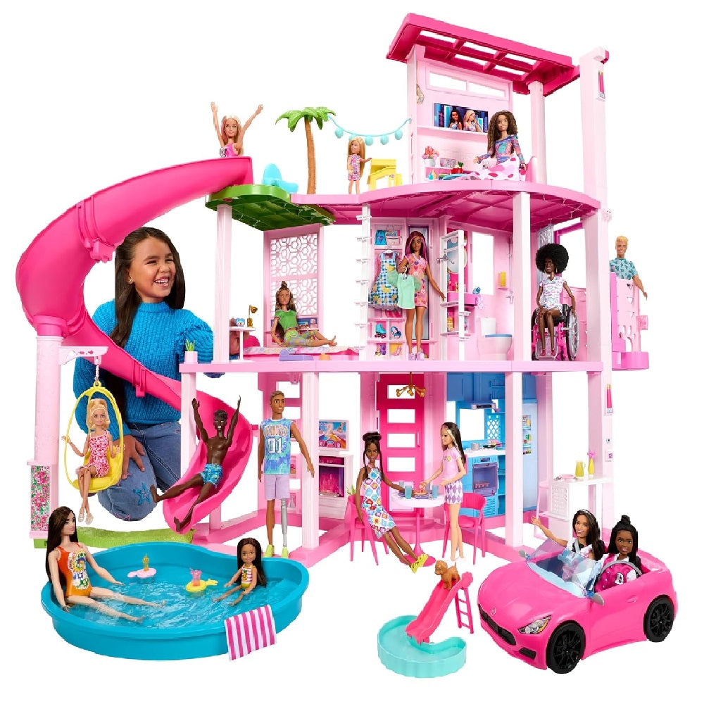 Barbie 75-Piece Dreamhouse Doll House Playset New