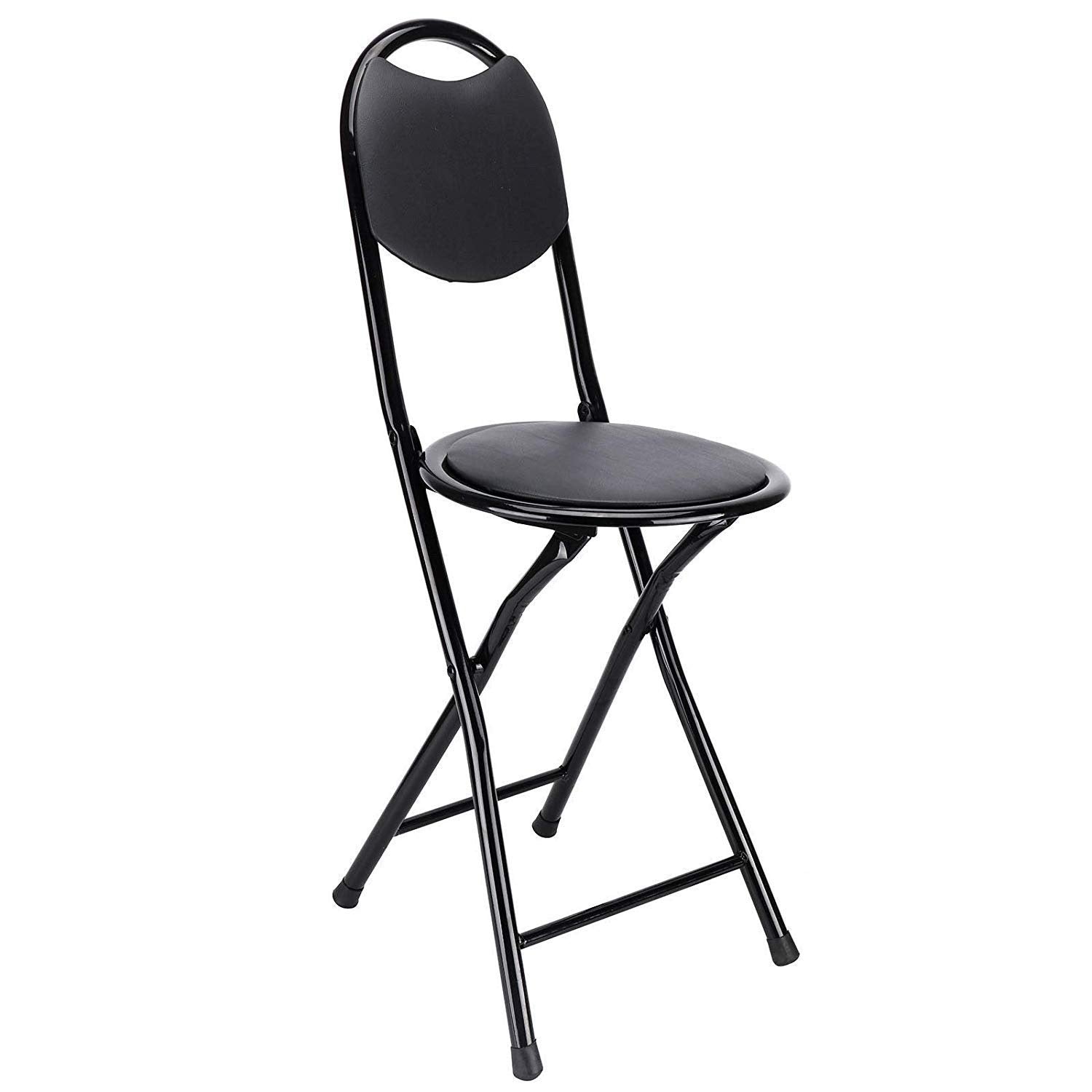 Foldable Pu Prayer Chair - Black