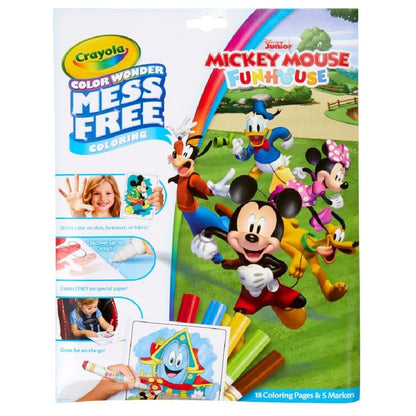 Crayola Color Wonder Coloring Pad Markers Mickey Mouse Roadster Racers