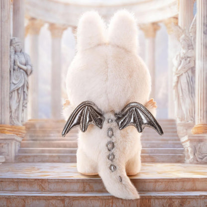 Pop Mart Vinyl Plush Doll - The Monster Labubu Angel In Clouds Figure