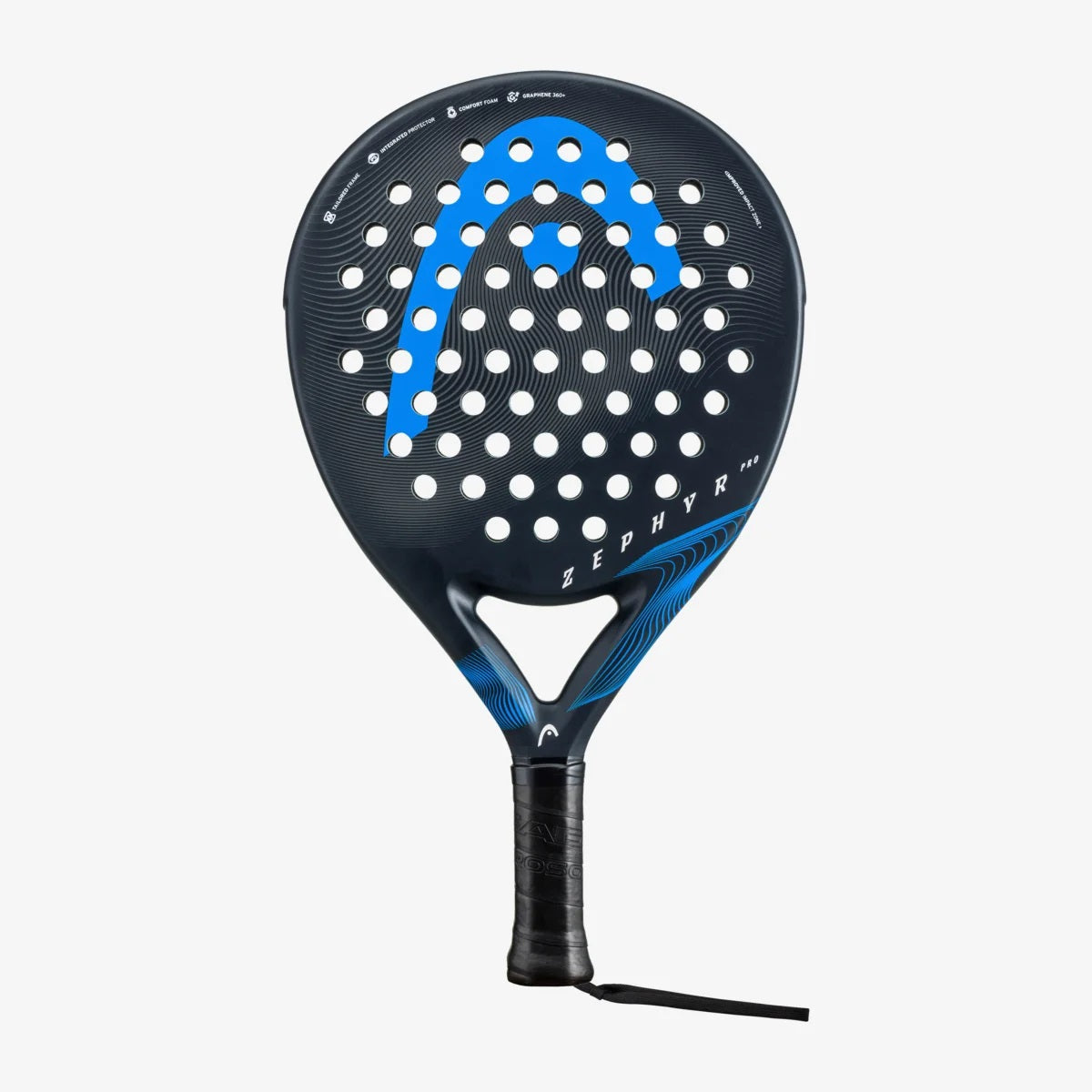 Head - Zephyr Pro 2023 Padel Racquet - Black/Blue - Round