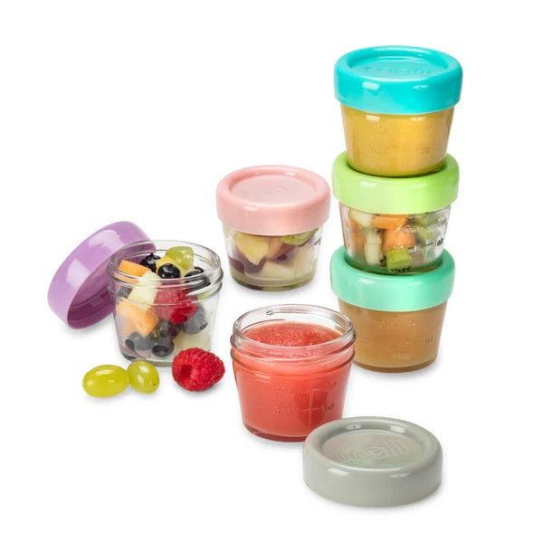 Melii - Glass Food Storage Container 4oz - 6 pcs