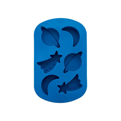 Wilton Shooting Star, Planet and Moon Baking and Candy Mold, 6 Cavities