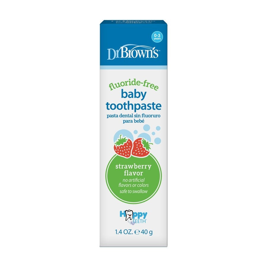 Dr. Brown's Happy Teeth Strawberry Fluoride-Free Toothpaste 40g