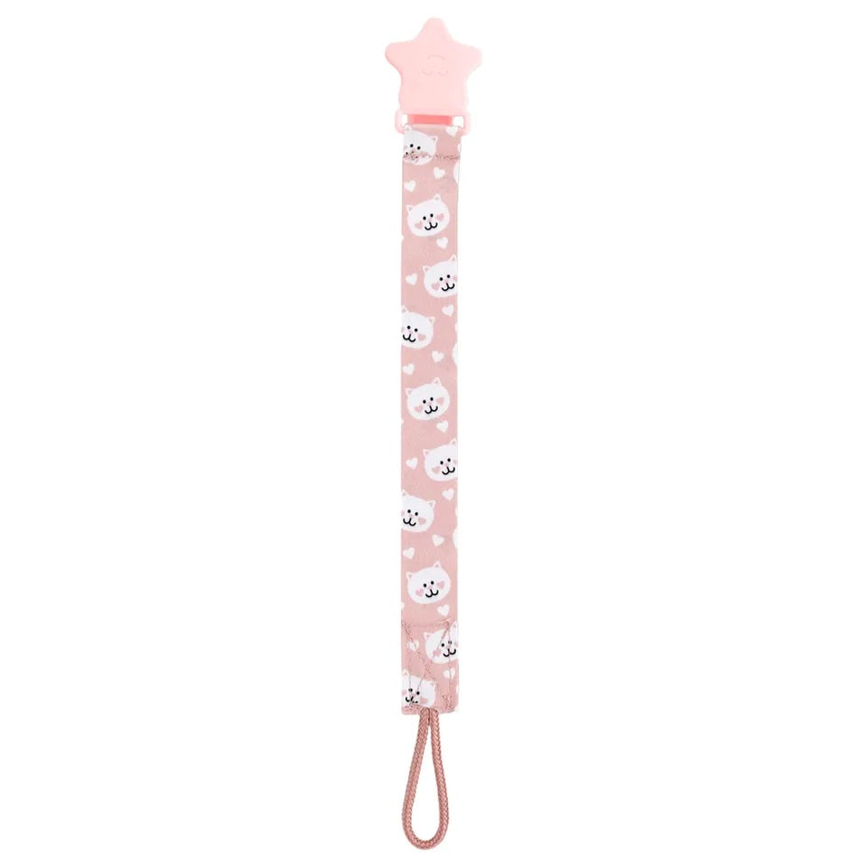 Babyjem Print Pacifier Holder - Pink