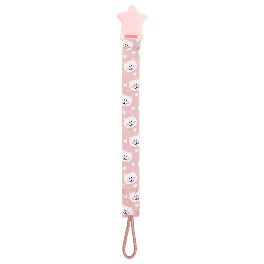 Babyjem Print Pacifier Holder - Pink