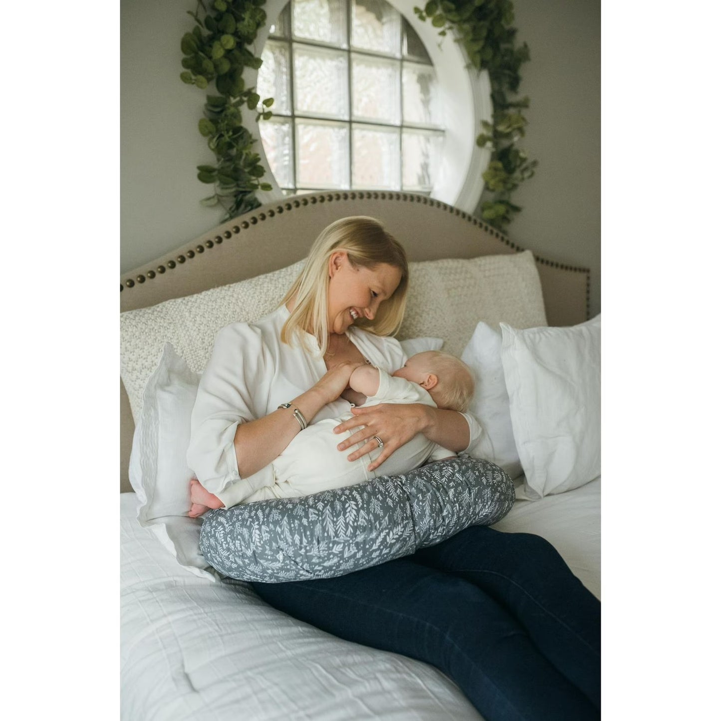 Dr. Brown's Ergonomic Breastfeeding Pillow - Grey