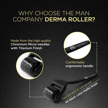 THE MAN COMPANY Beard Growth Pair- Derma Roller + Almond Beard Oil