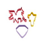 Wilton Unicorn, Magic Wand and Diamond Cookie Cutters, Set of 3
