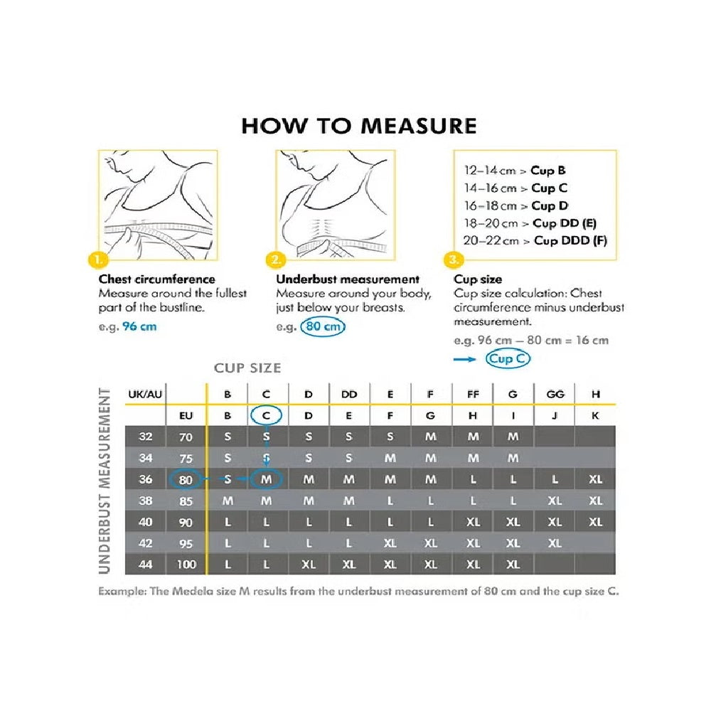 Medela Easy Expression Hands-Free Pumping Bra White Small