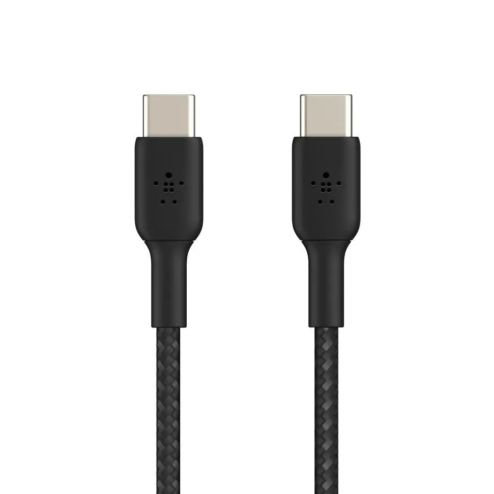 Belkin BOOST CHARGE Braided USB-C to USB-C Cable, Black