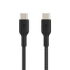 Belkin BOOST CHARGE Braided USB-C to USB-C Cable, Black