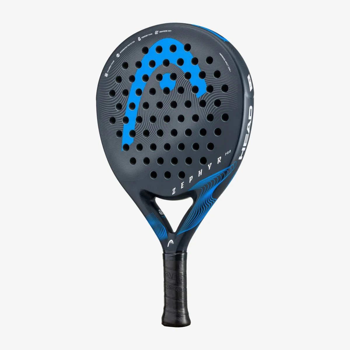 Head - Zephyr Pro 2023 Padel Racquet - Black/Blue - Round