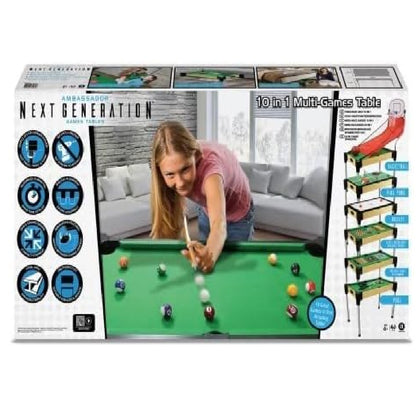Ambassador 36" (92cm) 10 -in -1 Games Table