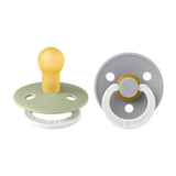 Bibs - Glow Colour S1 Pacifiers - Pack of 2 - Sage/Cloud