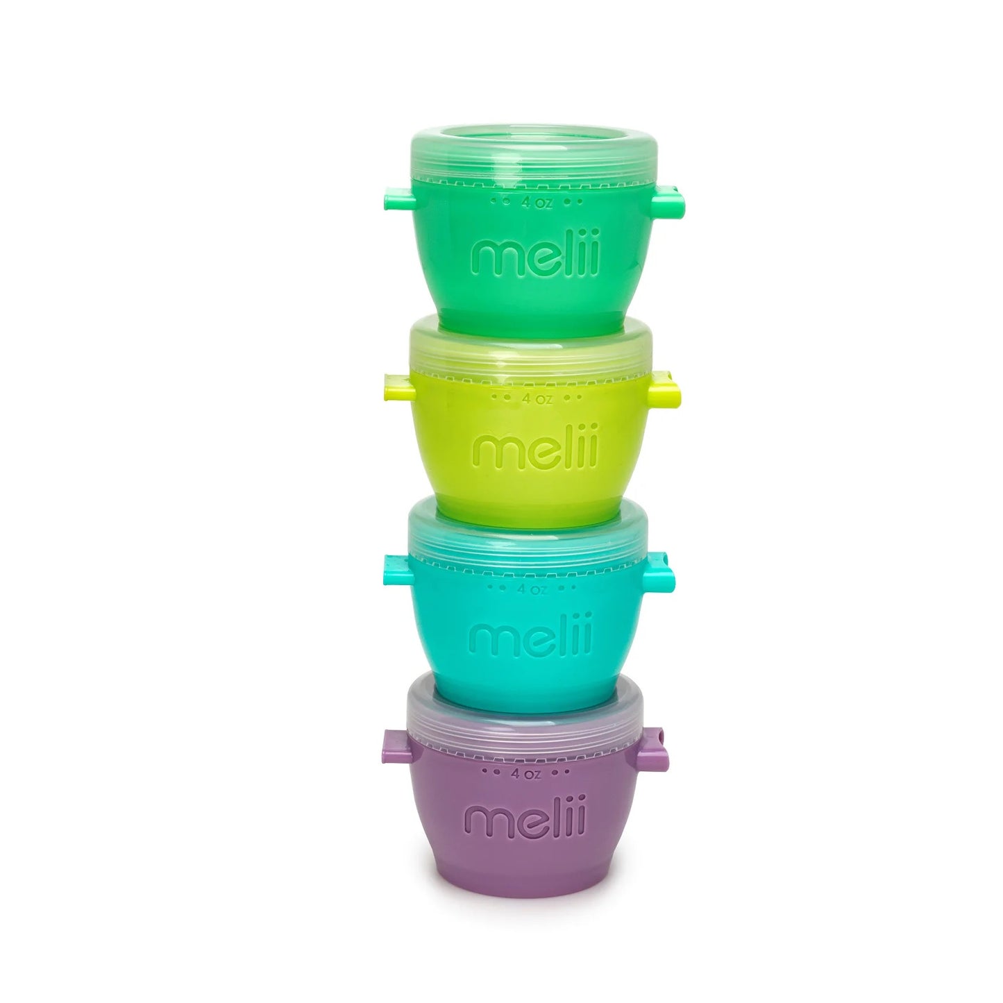 Melii - Snap & Go pods 4oz, 4 pcs - Multi Color