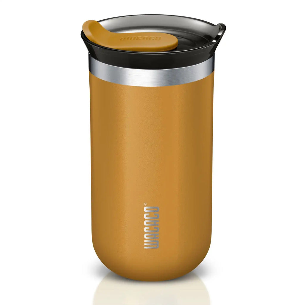Wacaco Octaroma Lungo Vacuum-Insulated Coffee Mug, 300 ml - Amber Yellow