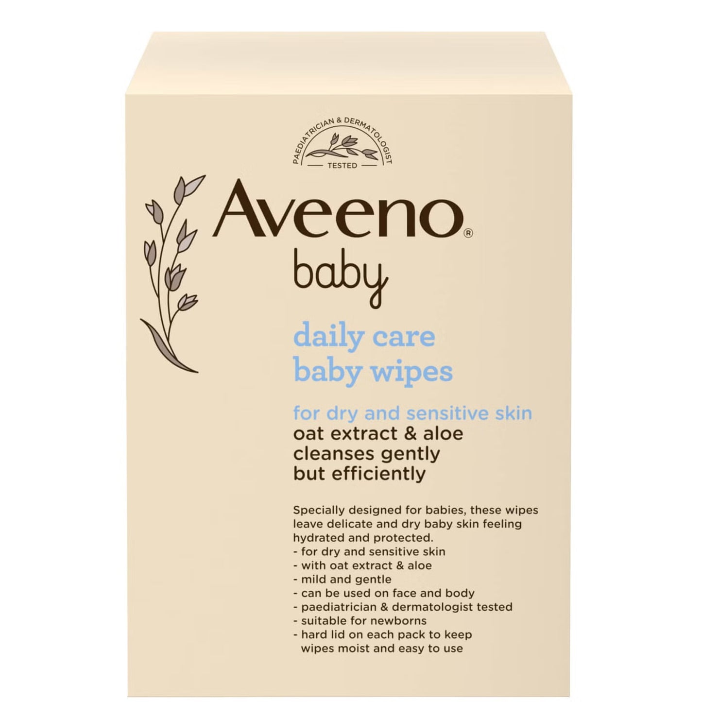 Aveeno Baby Daily Care Baby Wipes - Pack of 12 (869 Wipes)