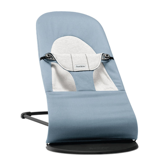 BabyBjorn Bouncer Balance Soft Woven/Jersey - Blue/Grey