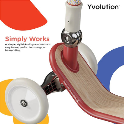 Yvolution Classic Glider Red