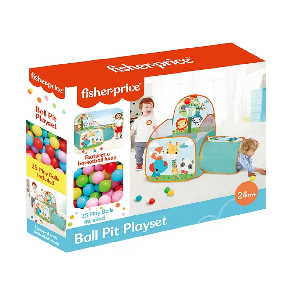 Fisher Price Ball Pit Playset W/Tunnel 25 Balls
