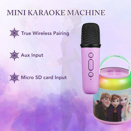 Disney Frozen 2 Cylinder Karaoke Machine with BT Mic (DY-2607-FR)