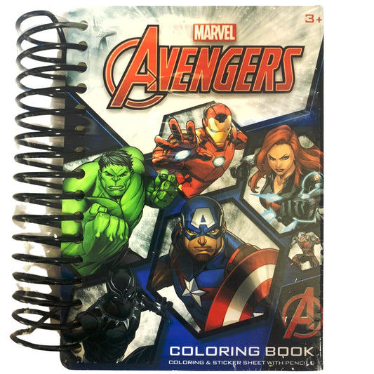 Marvel A6 Size -Marvel Avengers Activity Book with pencils and stickers