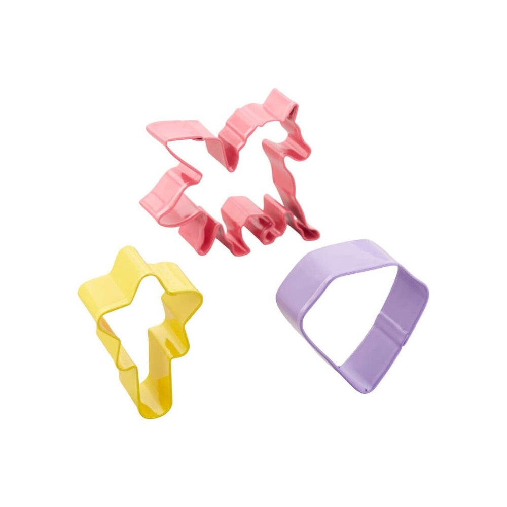 Wilton Unicorn, Magic Wand and Diamond Cookie Cutters, Set of 3