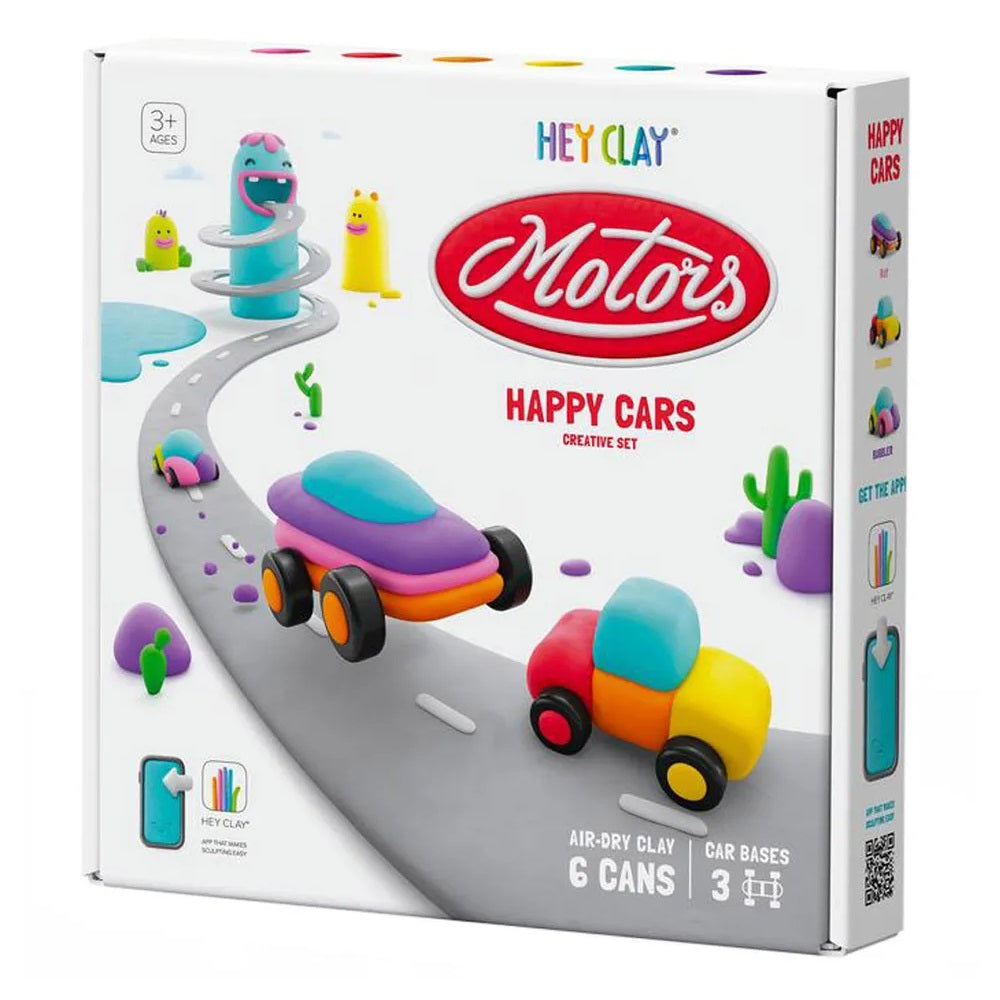 HEY CLAY - Happy Cars Set 6 Cans