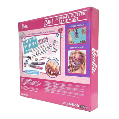 Barbie 3 in 1 Ultimate Glitter Beauty Set