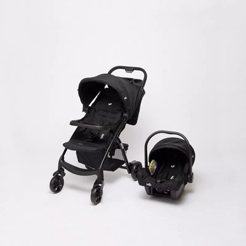 Joie Muze LX Black 2-Piece Travel System with Sun Canopy