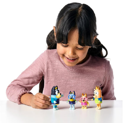 Bluey Beach S9 Figure 4-Pack – Beach Adventure Set